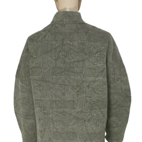 Leon & Harper Kali Veste Kimono Imprime Noir Jacket L NWT - Picture 4 of 5